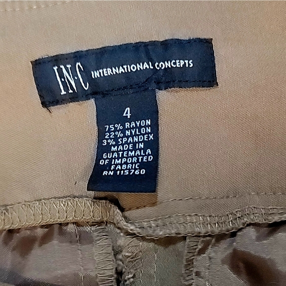 Like New | INC International Concepts | Zipper Pockets | Flared Pants | Size: 4 - Picture 3 of 4